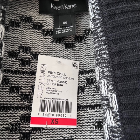 NWT Karen Kane Open Front Cardigan Sweater - Picture 7 of 8
